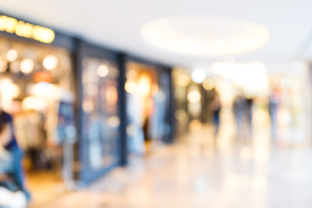 Unfocused background of Shopping mall-1